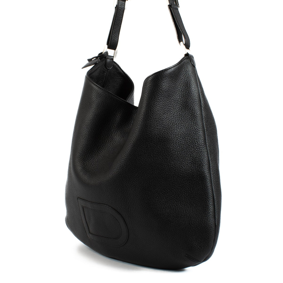 Delvaux Black Taurillon Louise GM Bag