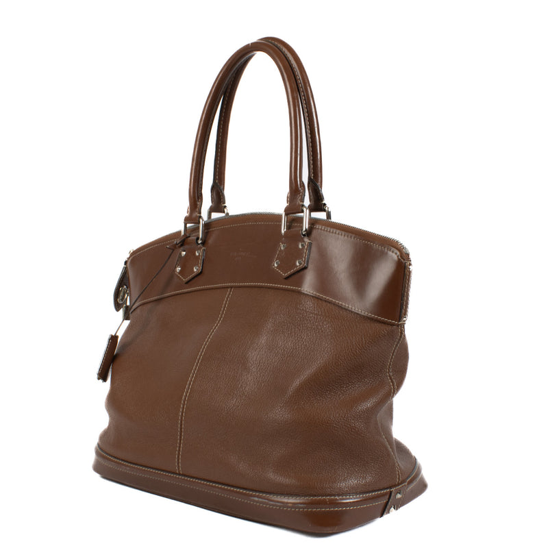Louis Vuitton Lockit MM Suhali Sienne Shoulder Bag