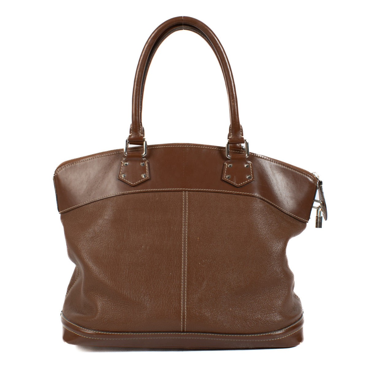 Louis Vuitton Lockit MM Suhali Sienne Shoulder Bag