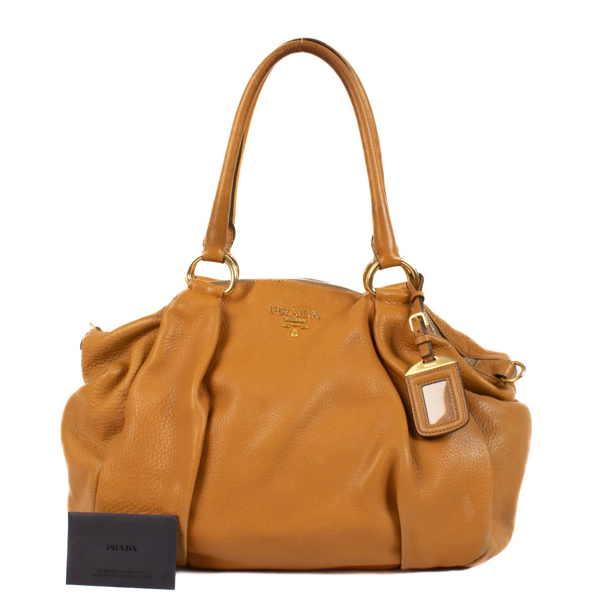 Shop 100% authentic Prada Ambra Bauletto Top Handle Bag at Labellov.com.