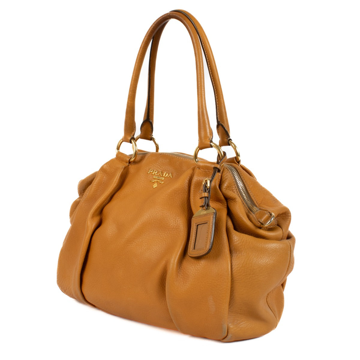 Shop 100% authentic Prada Ambra Bauletto Top Handle Bag at Labellov.com.