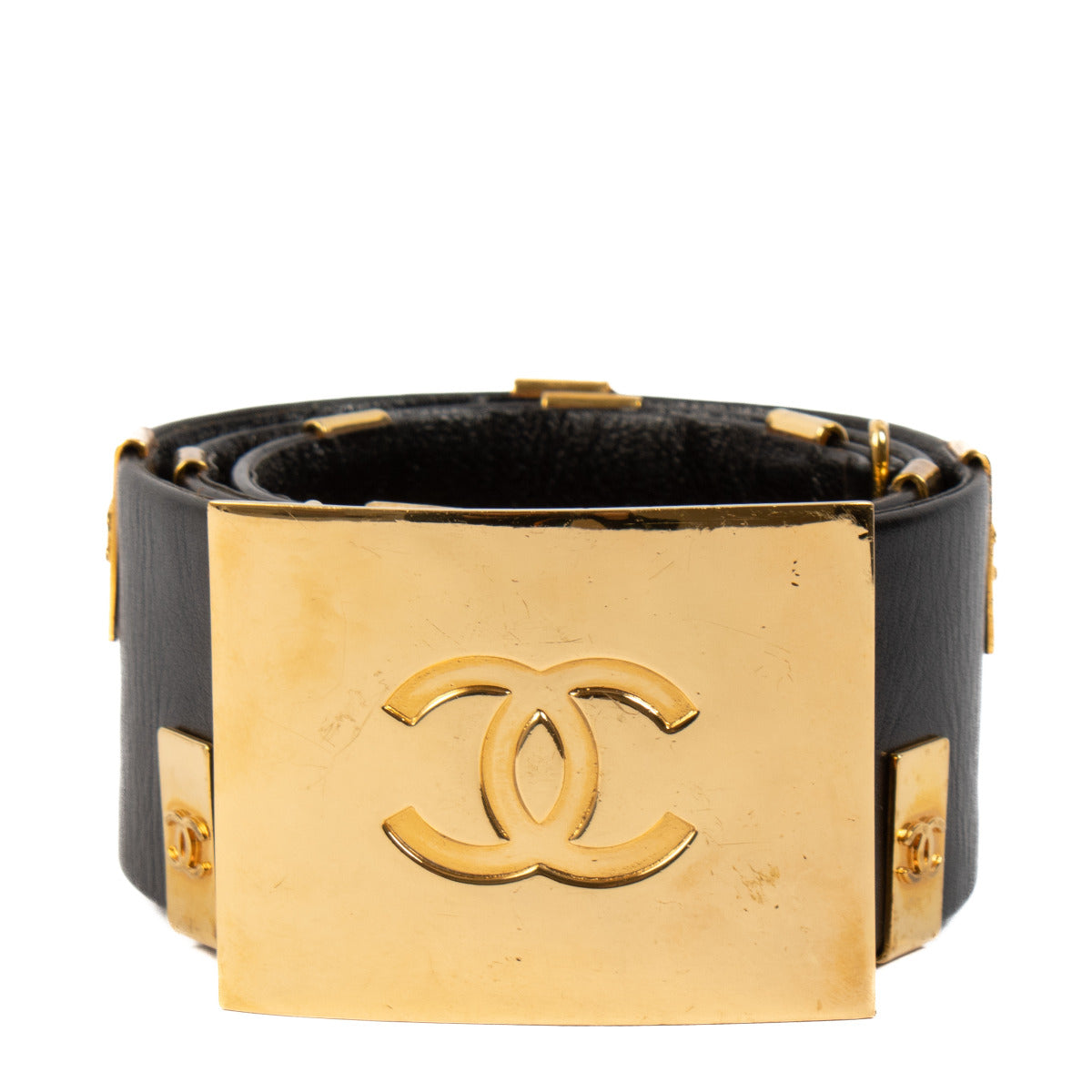 Chanel Collection 29 Black CC Plaque Belt - size 85 aan de beste prijs bij Labellov tweedehands luxe in Antwerpen en Knokke