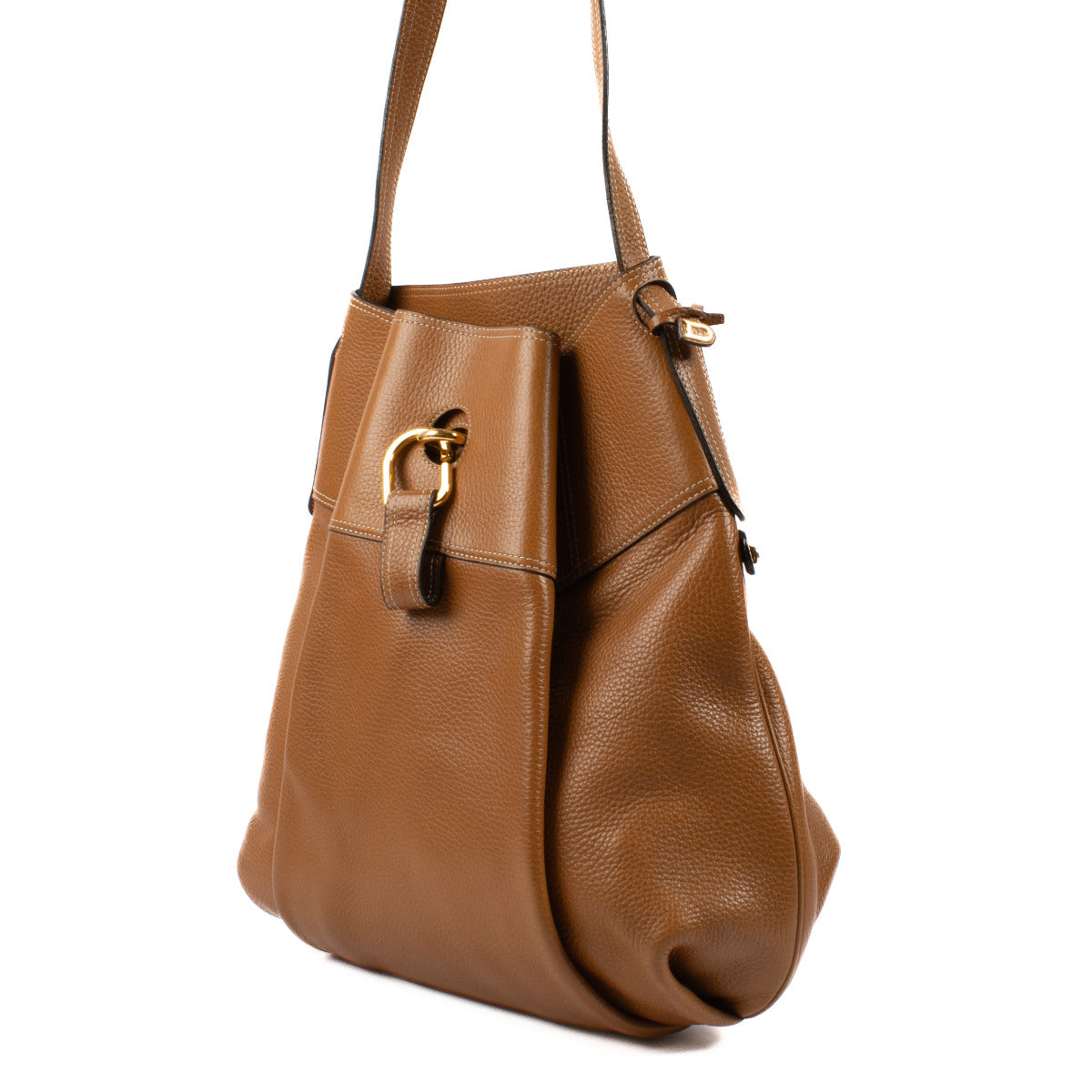 Sac Faust Delvaux en cuir camel