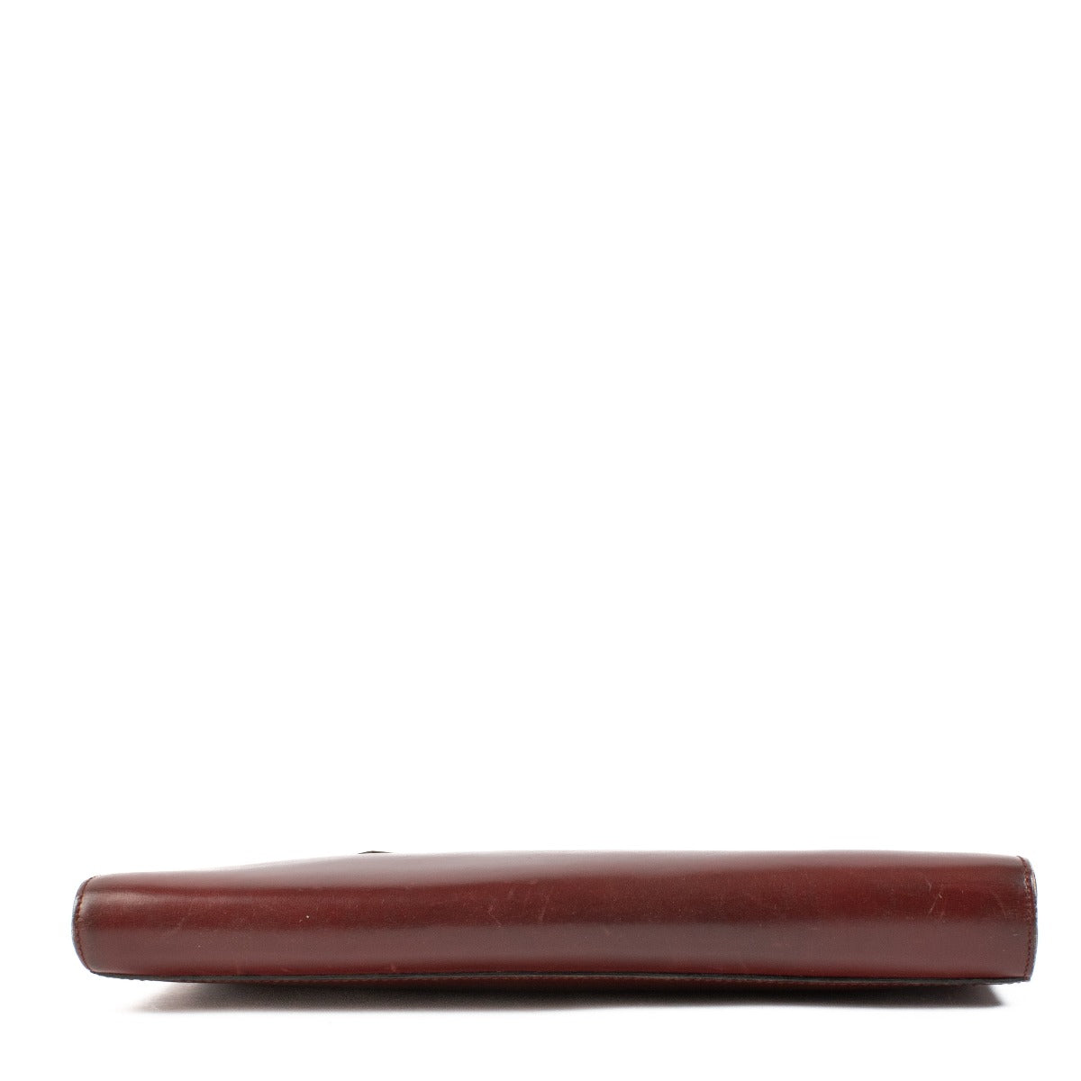 Delvaux Vintage Bordeaux Leren Overslag Clutch