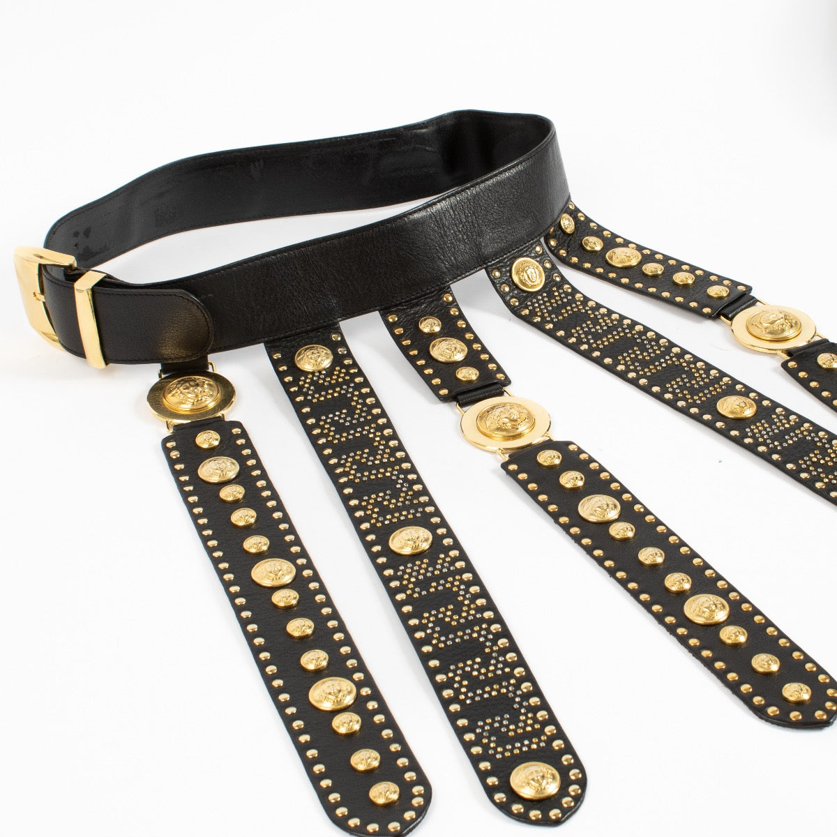 Gianni Versace Vintage Black Belt