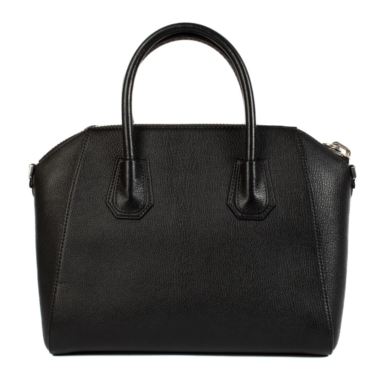 Shop safe online at Labellov in Antwerp, Brussels and Knokke this 100% authentic second hand Givenchy Black Leather Small Striped Antigona Bag