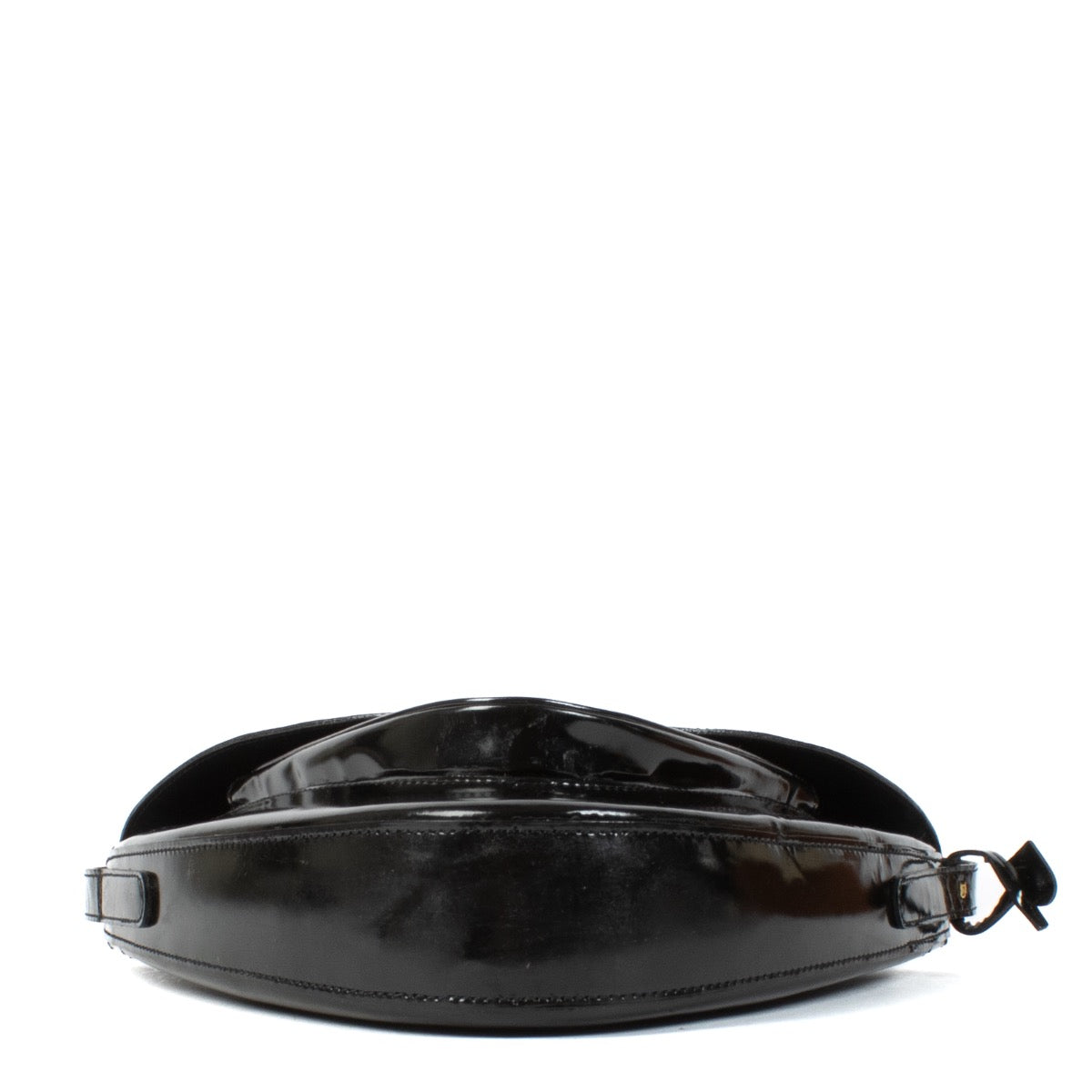 shop 100% authentic second hand Delvaux Black Patent Triangle Shoulder Bag on Labellov.com