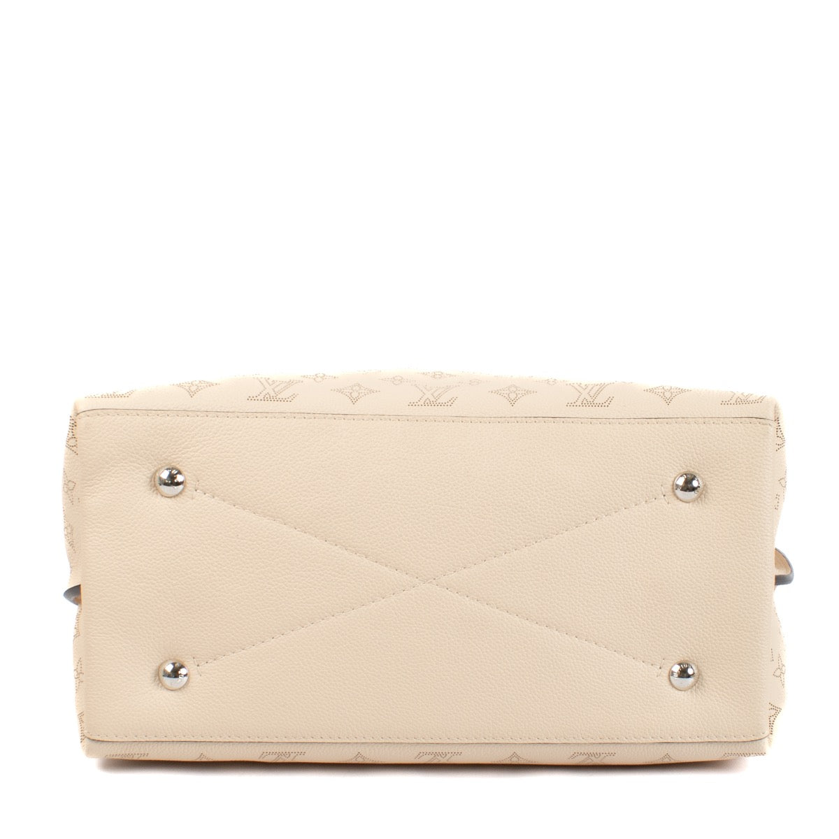 authentic second hand Louis Vuitton Creme Mahina Carmel Hobo Bag on Labellov.com