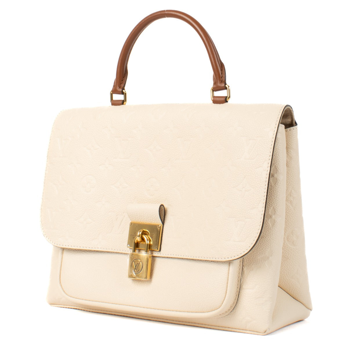 Louis Vuitton Creme/Caramel Monogram Empreinte Marignan Bag