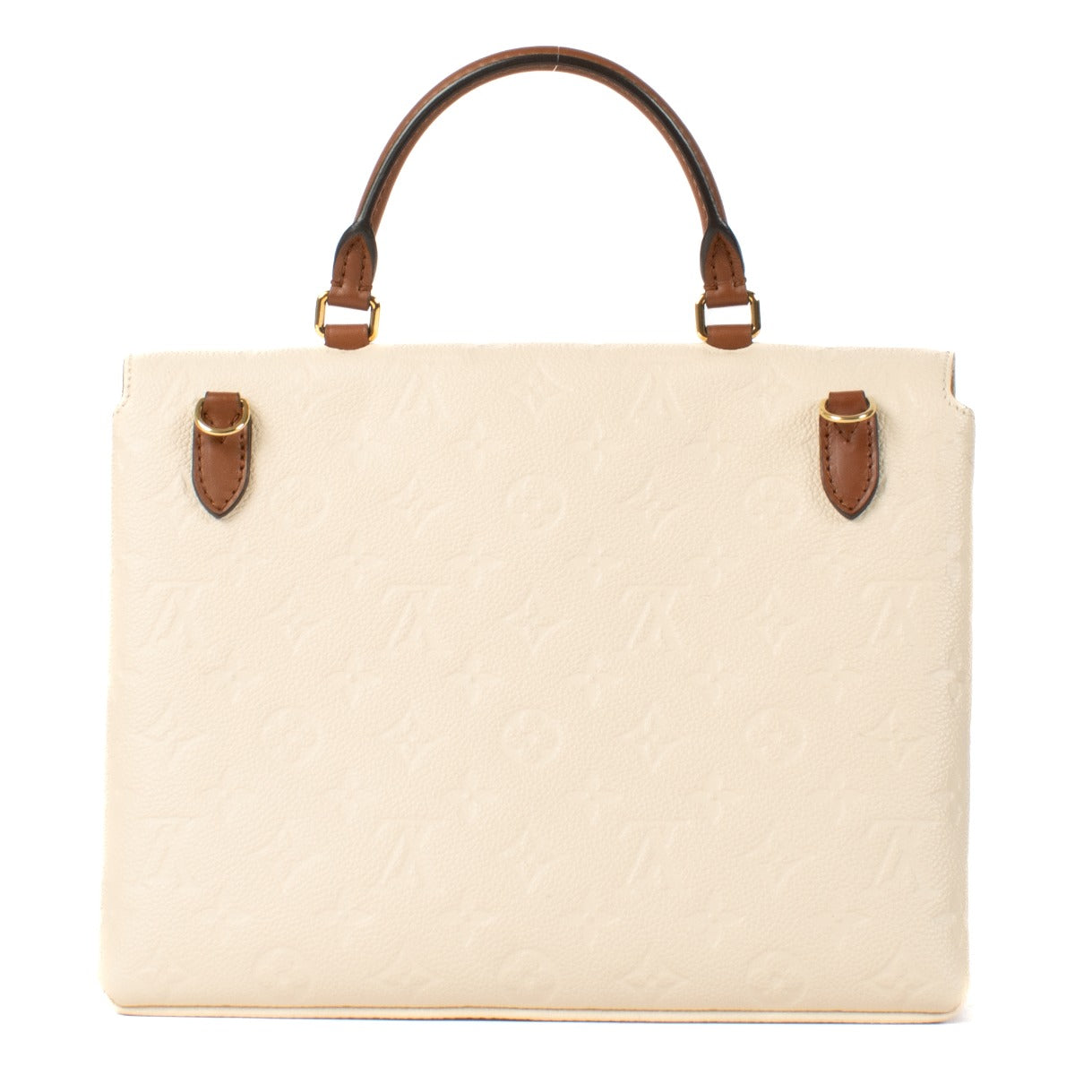 Sac Marignan Louis Vuitton en cuir Monogram Empreinte Crème/Caramel