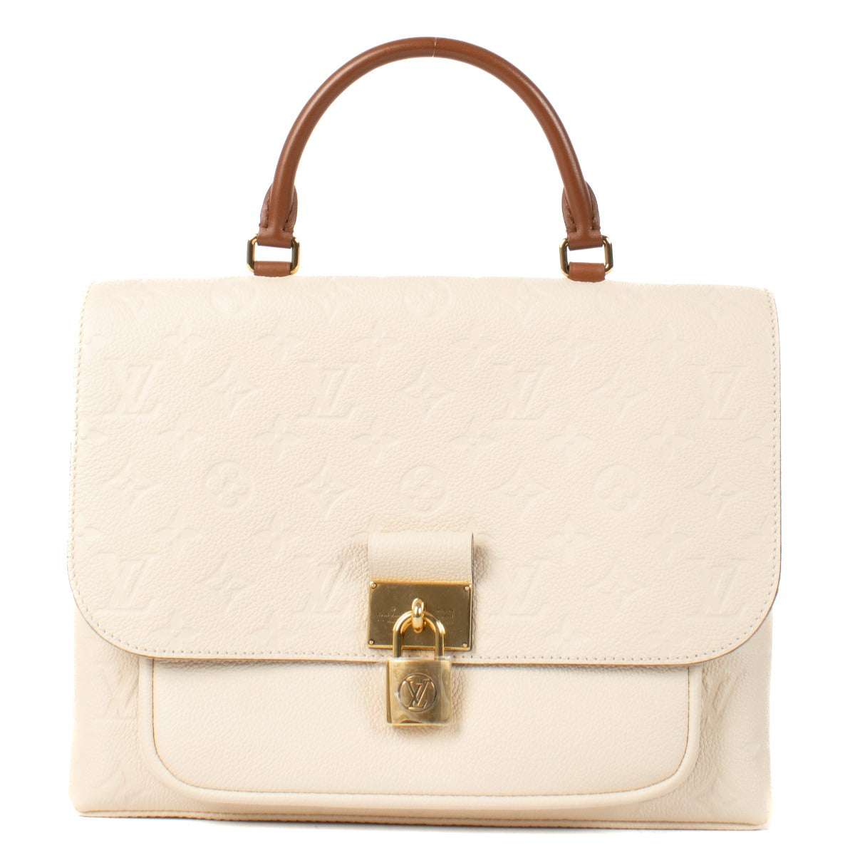 Louis Vuitton Creme/Caramel Monogram Empreinte Marignan Bag