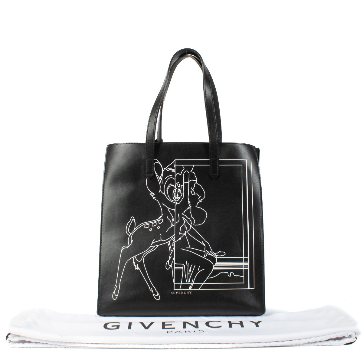 shop 100% authentic second hand Givenchy Black Stargate Bambi Medium Shopper Tote Bag on Labellov.com