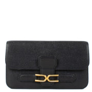Delvaux Marine Blue Leather Escudo Wallet