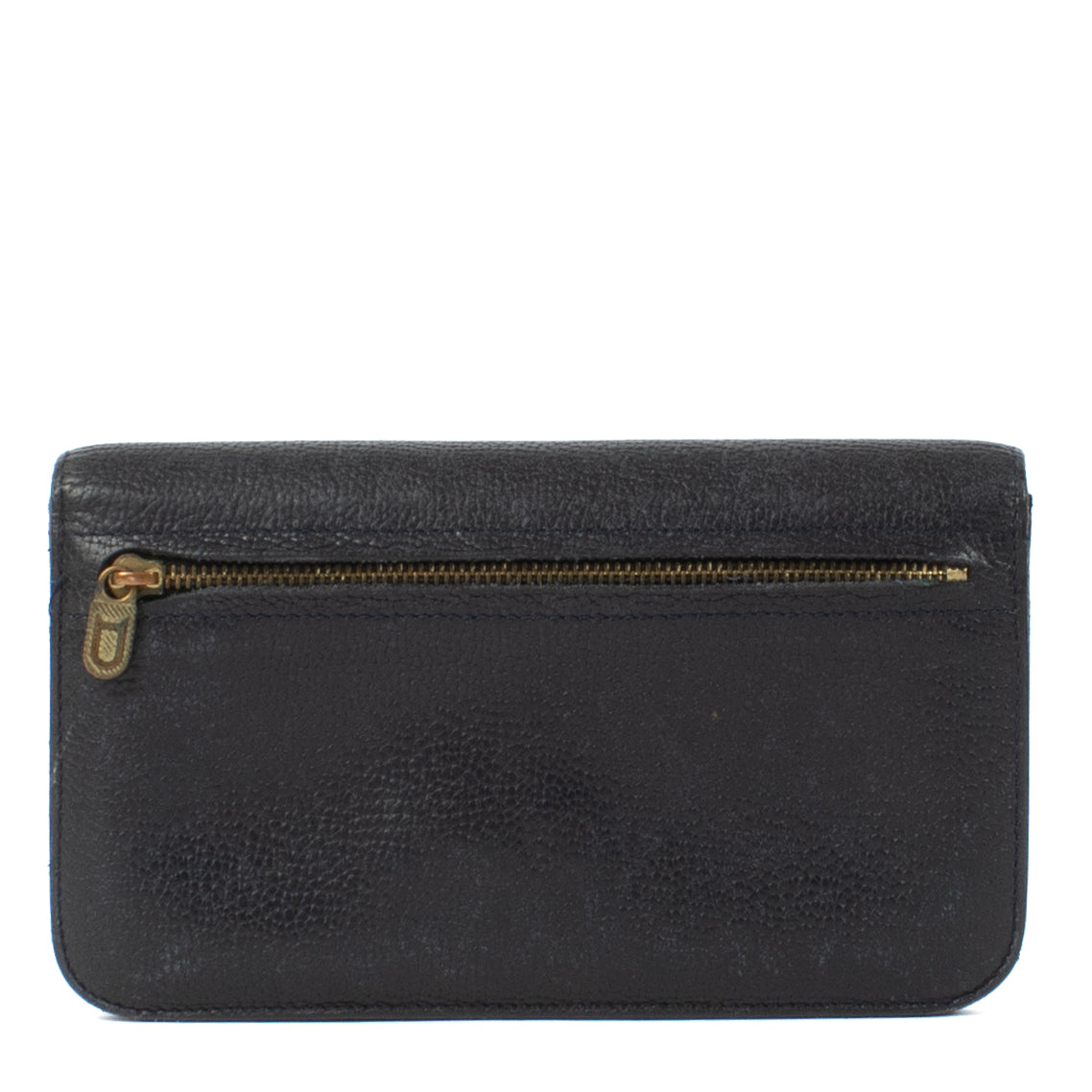 Portefeuille Delvaux Escudo en Cuir Bleu Marine
