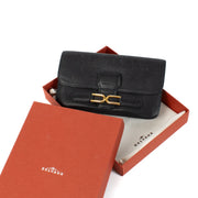 Delvaux Marine Blue Leather Escudo Wallet