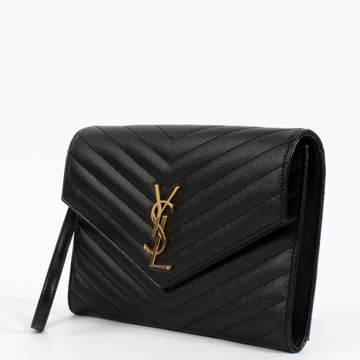 Saint Laurent Zwarte Matelassé Cassandre Flap Pouch