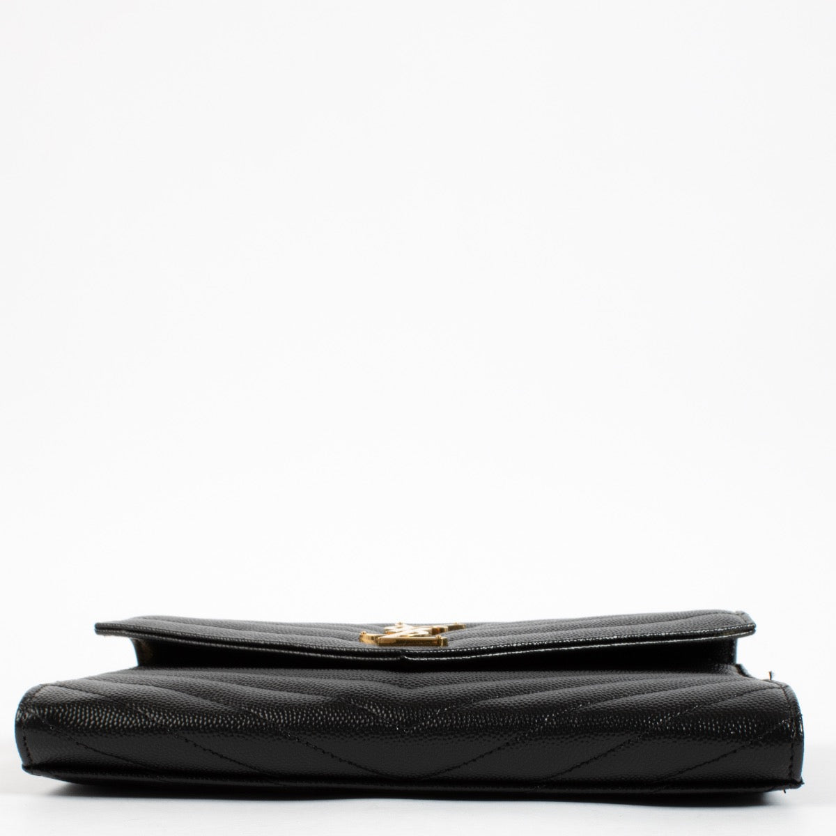 Saint Laurent Zwarte Matelassé Cassandre Flap Pouch