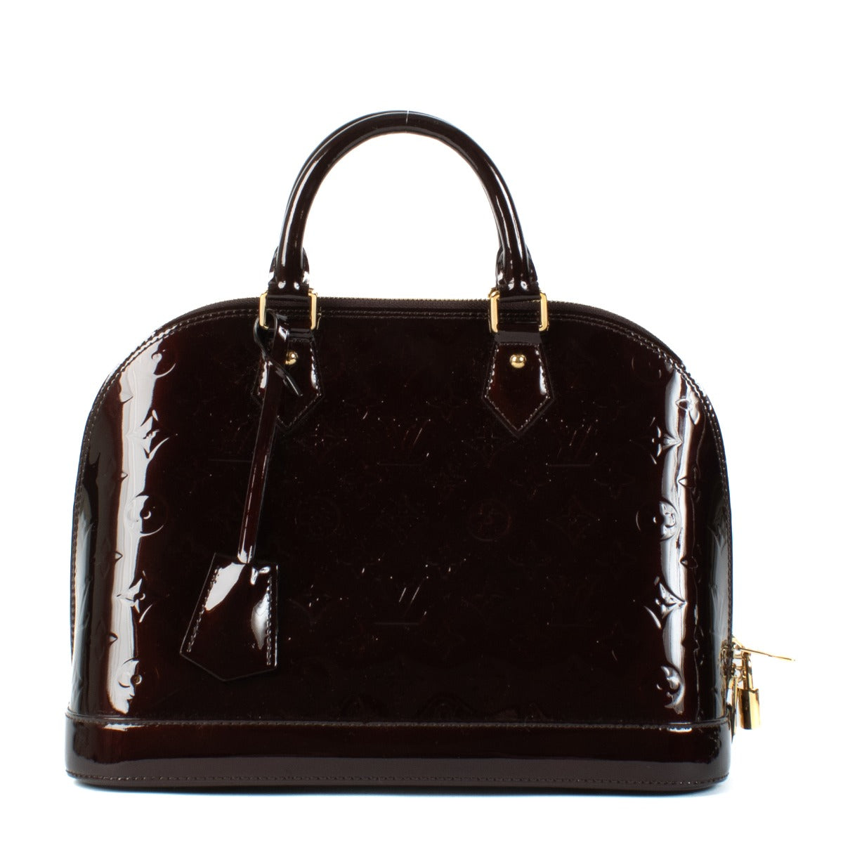 Louis Vuitton Amarante Monogram Vernis Alma PM Bag
