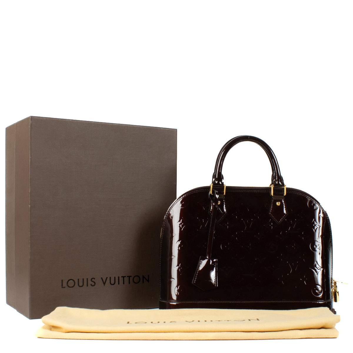 Louis Vuitton Amarante Monogram Vernis Alma PM Bag