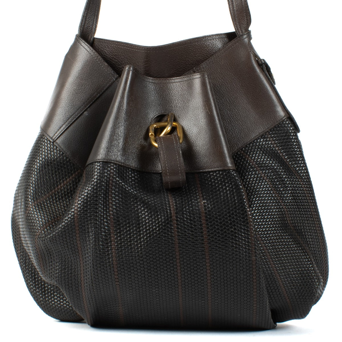 Shop 100% authentic Delvaux Black Toile De Cuir Crossbody at Labellov.com.
