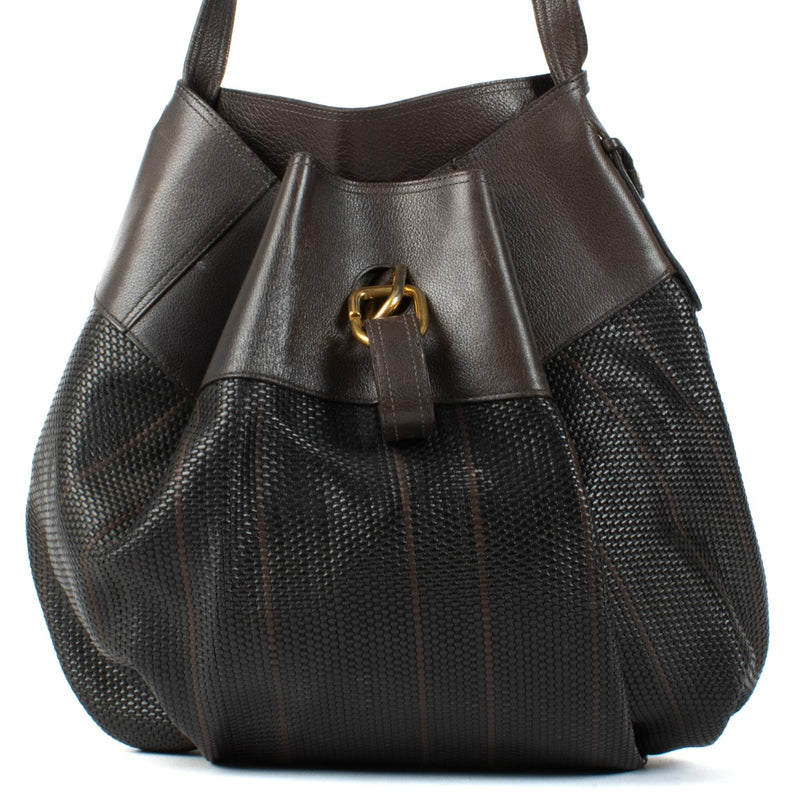Shop 100% authentic Delvaux Black Toile De Cuir Crossbody at Labellov.com.