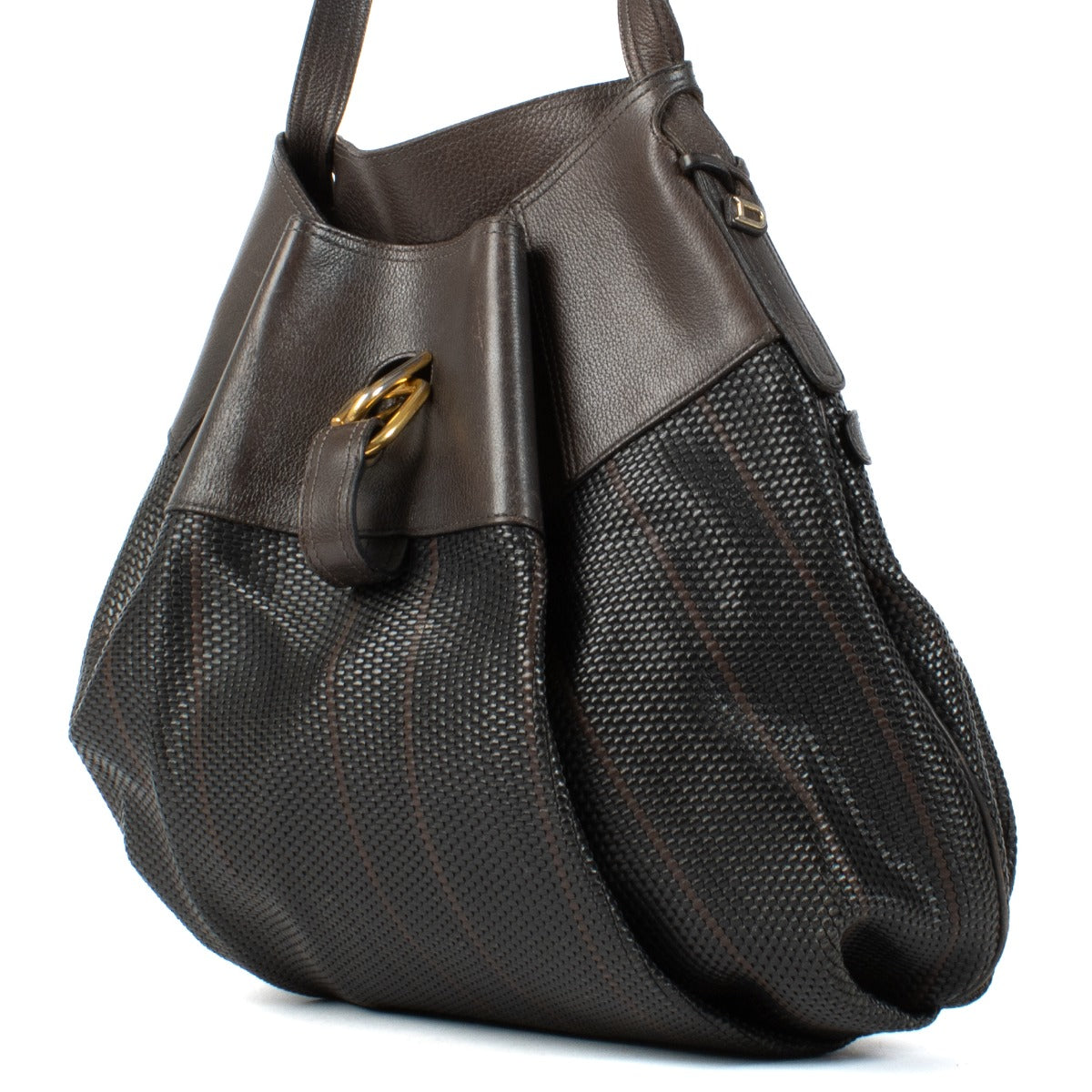 Shop 100% authentic Delvaux Black Toile De Cuir Crossbody at Labellov.com.