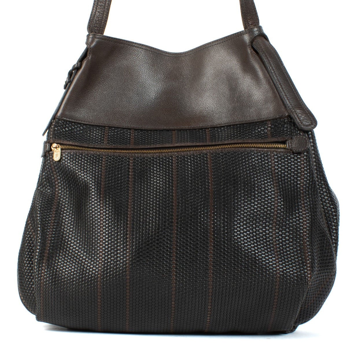 Shop 100% authentic Delvaux Black Toile De Cuir Crossbody at Labellov.com.
