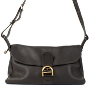 Shop 100% authentic Delvaux Chocolate Brown Brillant Besace Shoulder Bag at Labellov.com.