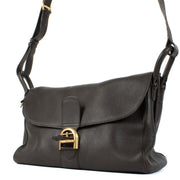 Shop 100% authentic Delvaux Chocolate Brown Brillant Besace Shoulder Bag at Labellov.com.