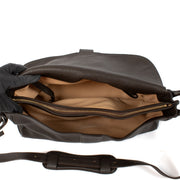 Shop 100% authentic Delvaux Chocolate Brown Brillant Besace Shoulder Bag at Labellov.com.