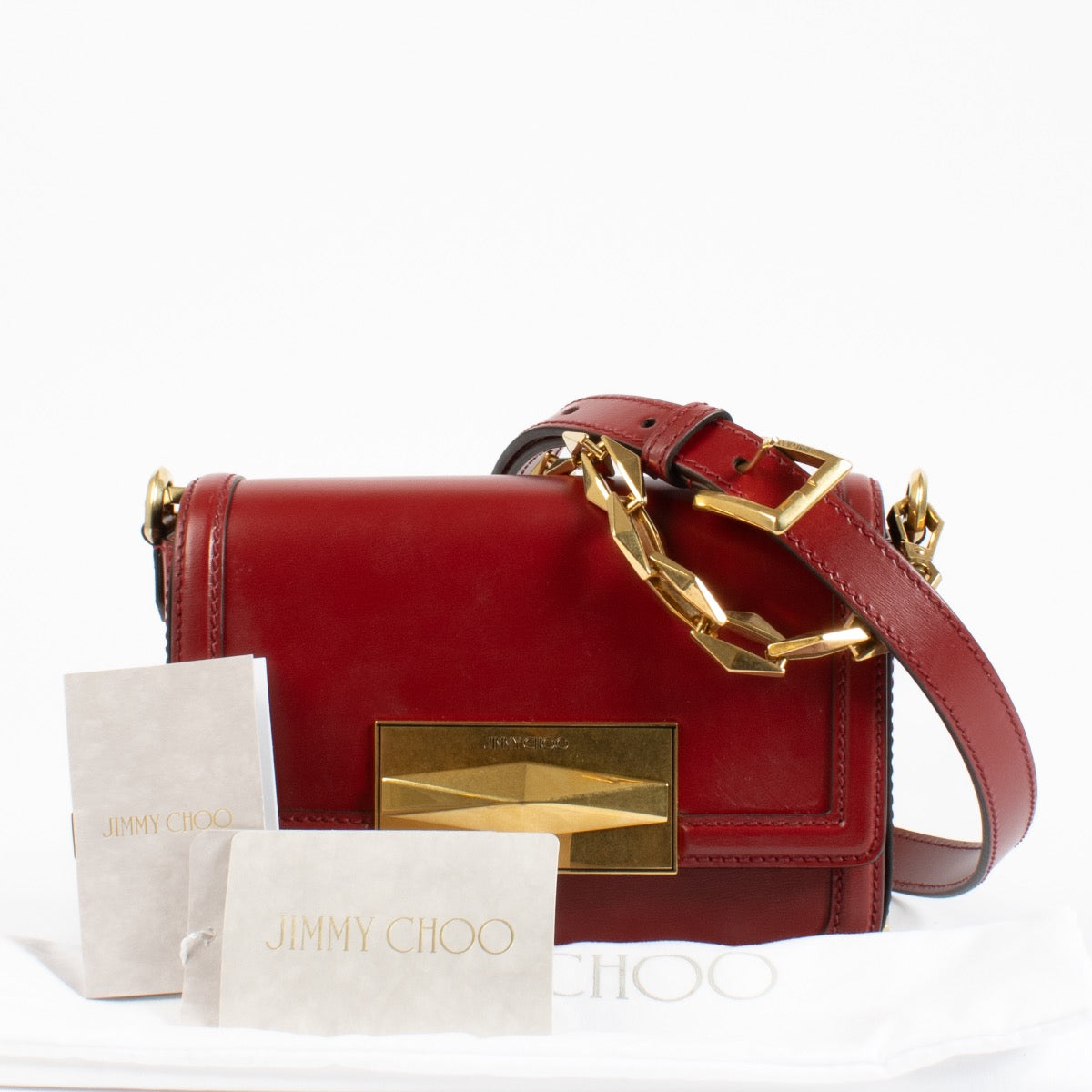 shop 100% authentic second hand Jimmy Choo Cranberry Diamond Bag on Labellov.com