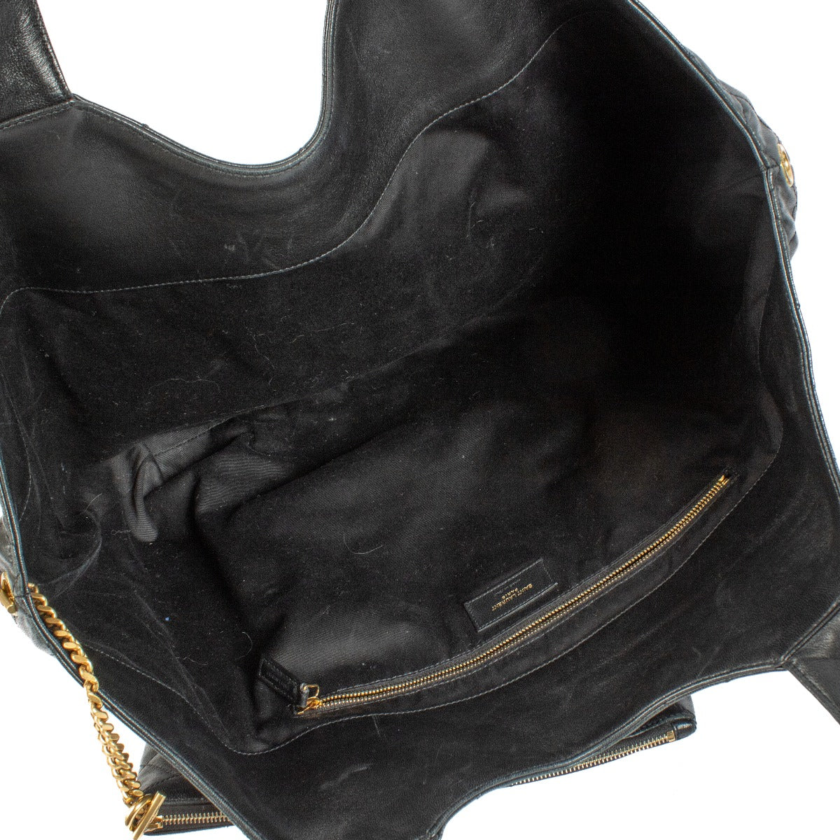 Saint Laurent Black Nappa Icare Maxi Shopping Bag
