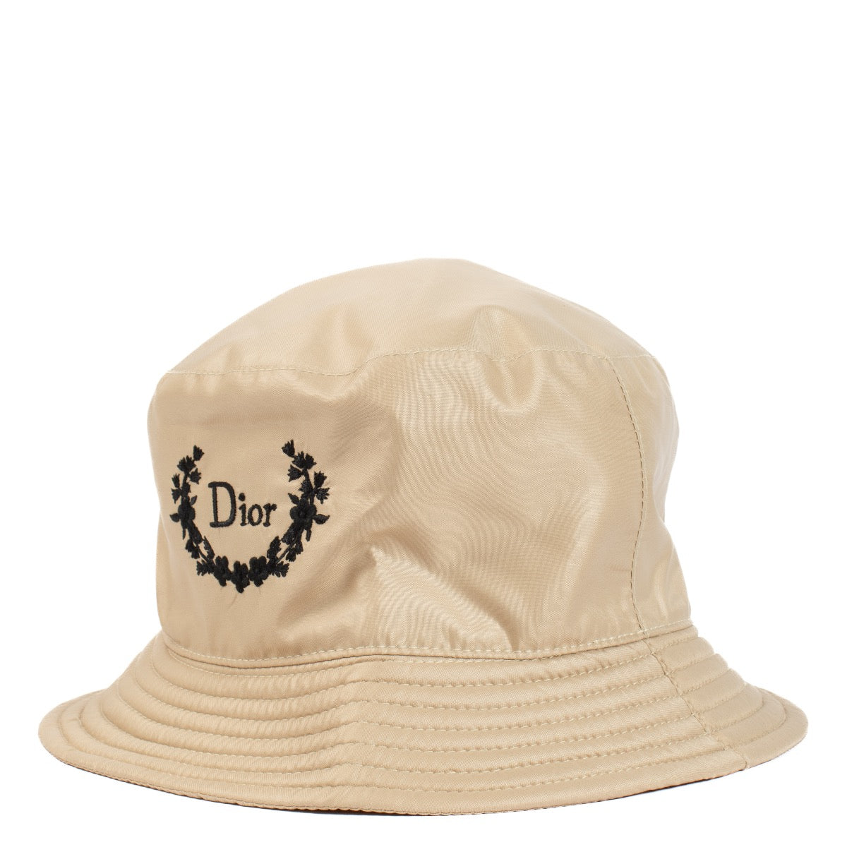 Buy authentic second hand Christian Dior Polyester Beige Logo Bucket Hat - 58 cm at Labellov.com