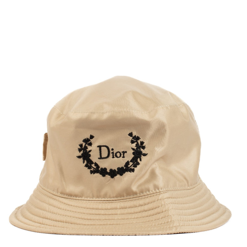 Buy authentic second hand Christian Dior Polyester Beige Logo Bucket Hat - 58 cm at Labellov.com