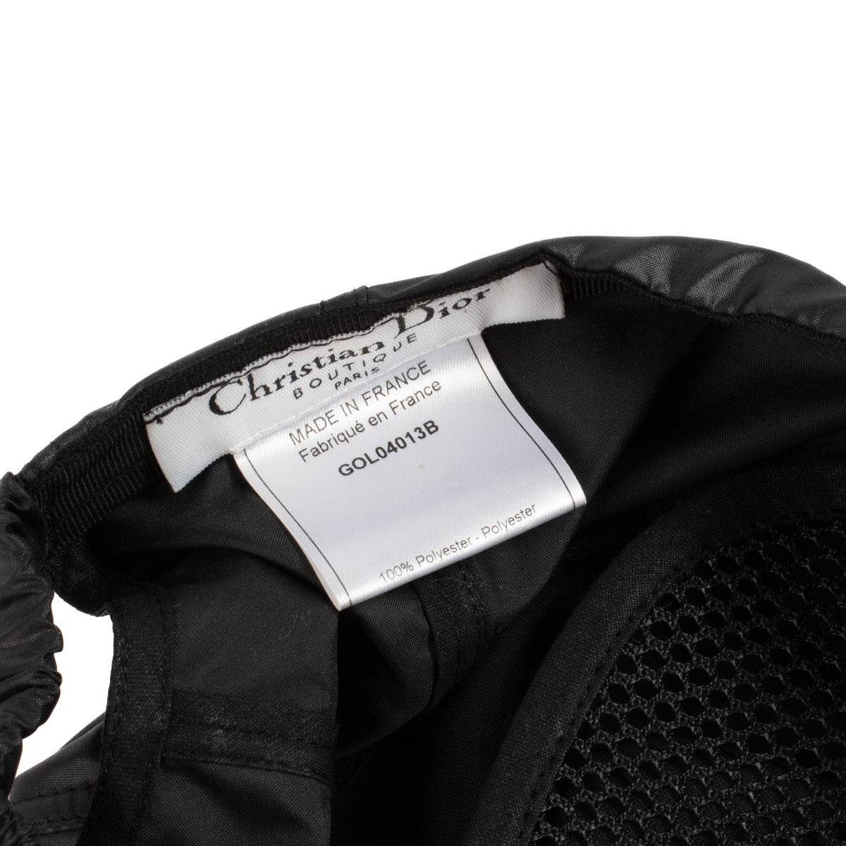 Christian Dior Black Logo Embroidery Baseball Cap