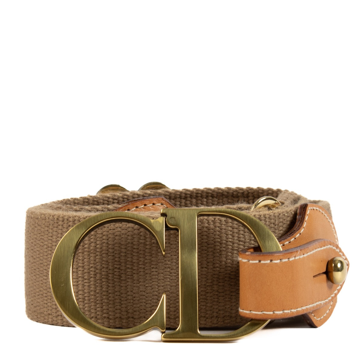 Shop safe online at Labellov in Antwerp, Brussels and Knokke this 100% authentic second hand Christian Dior Brown Belt - Size 83