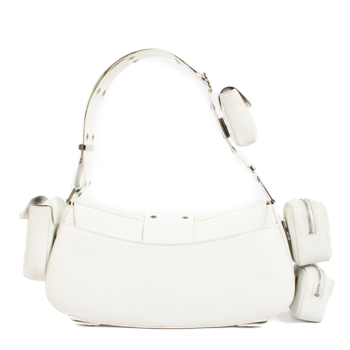 Authentic Second hand Christian Dior White Street Chic Columbus Avenue Bag on labellov.com