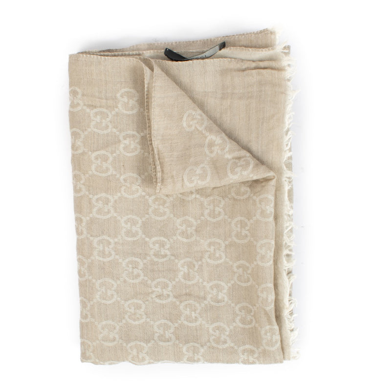 Gucci Beige GG Shawl