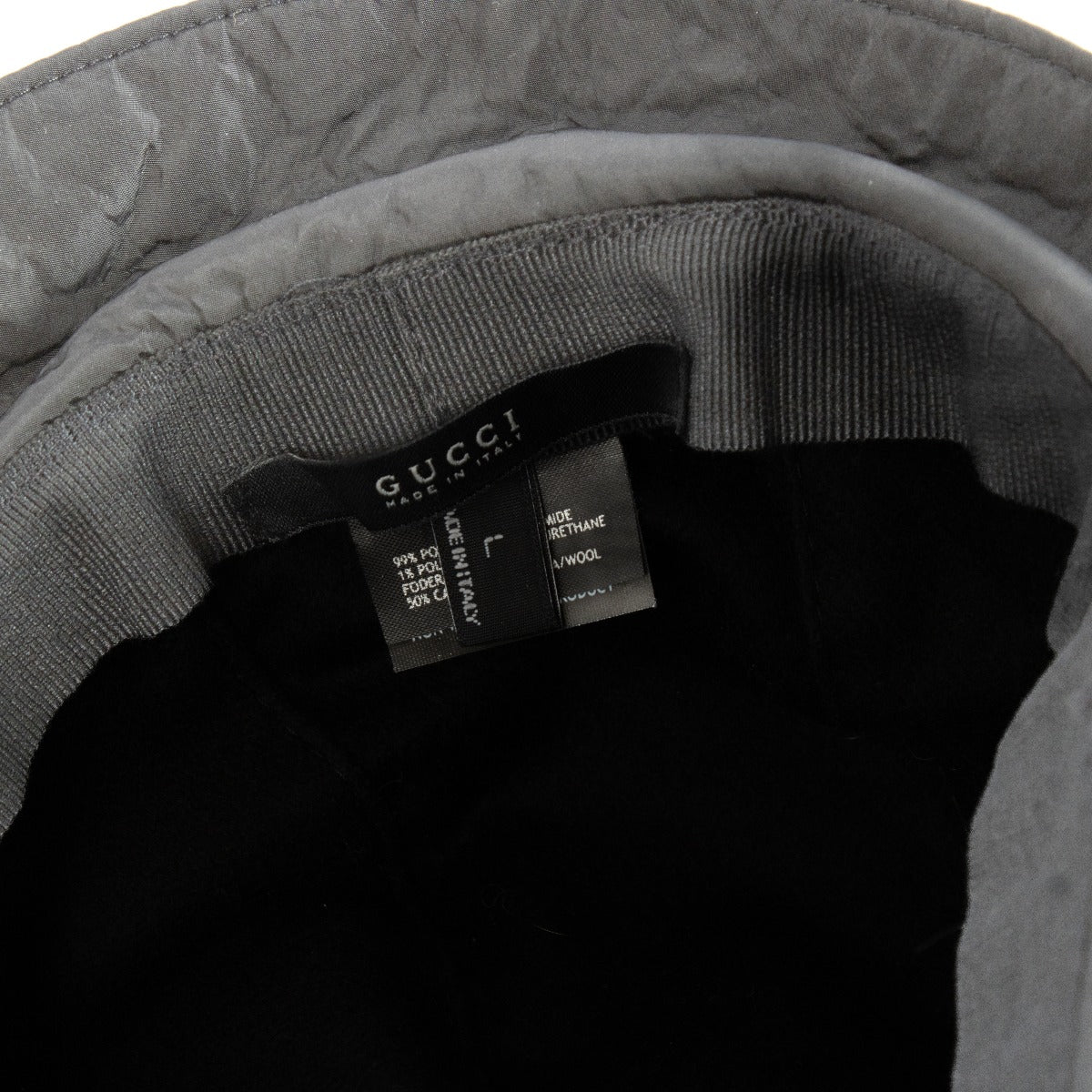 Gucci Black Nylon Web Bucket Hat