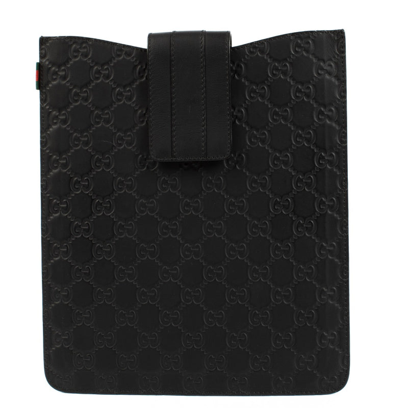 Buy authentic second hand Gucci Black Guccissima Rubber iPad Case at Labellov.com