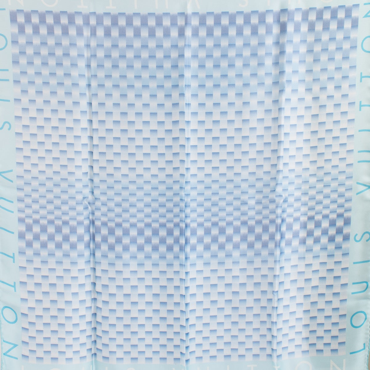 Louis Vuitton Blue Damier Carré Silk Scarf