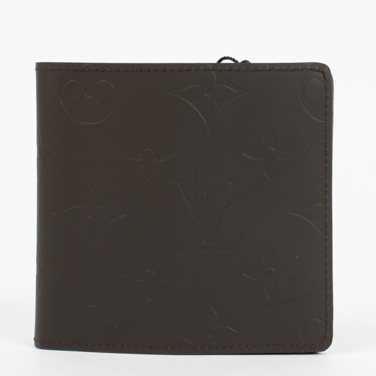 Louis Vuitton Bruine Monogram Vernis Matte Dubbele Portemonnee