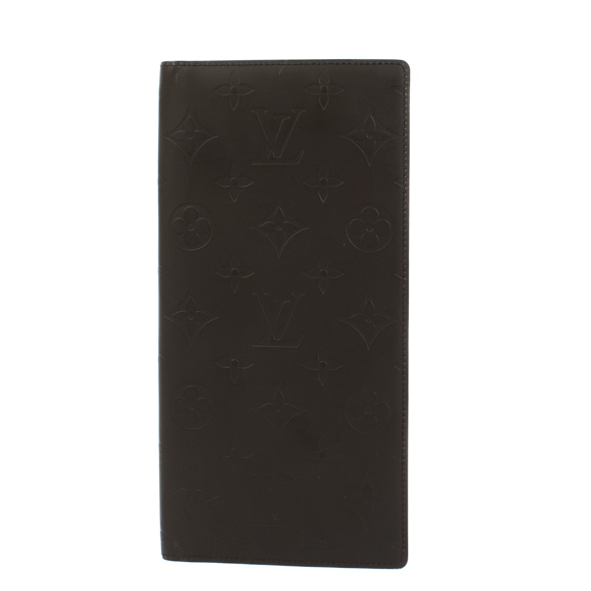 Authentic second hand Louis Vuitton Brown Monogram Vernis Matte Double Wallet on labellov.com