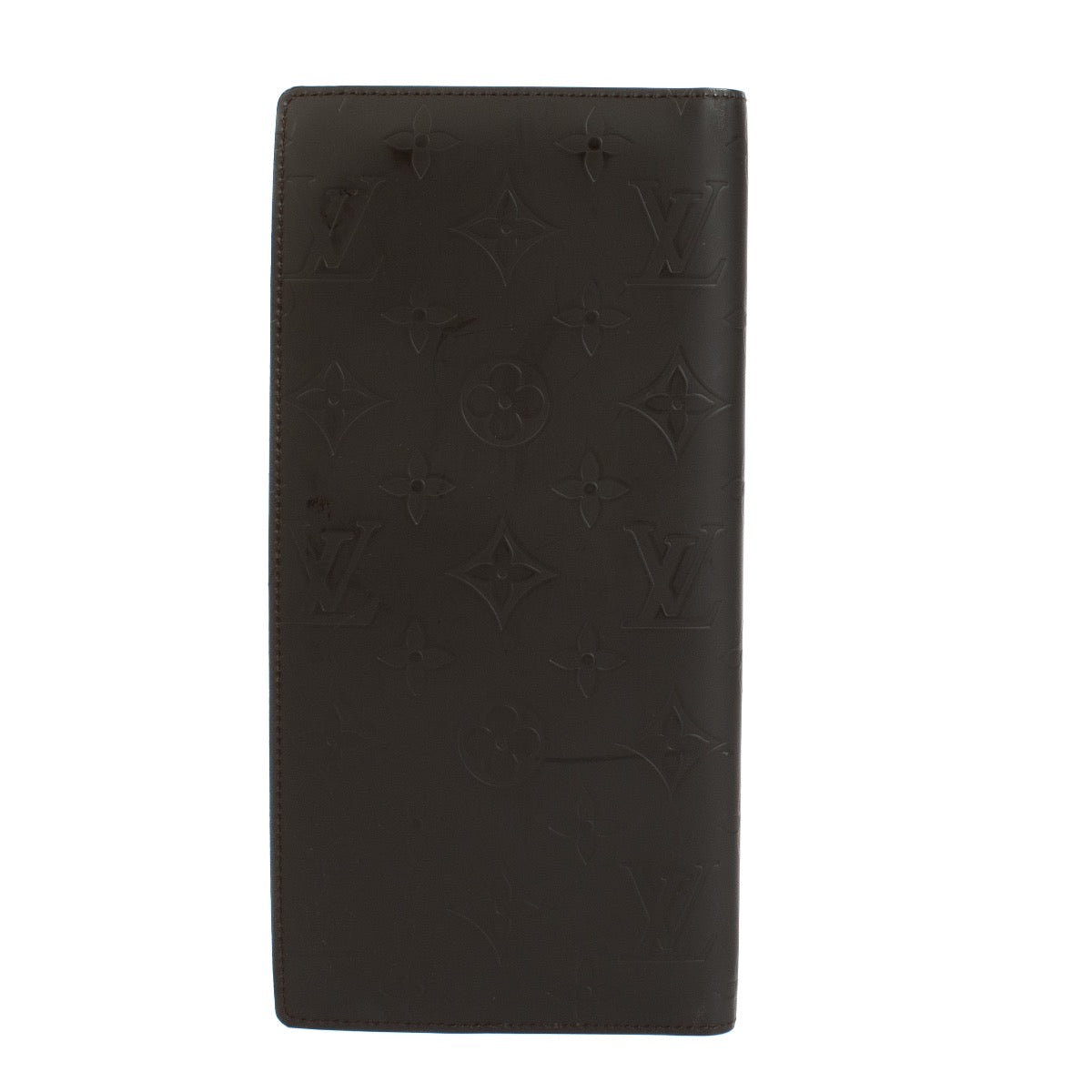 Authentic second hand Louis Vuitton Brown Monogram Vernis Matte Double Wallet on labellov.com
