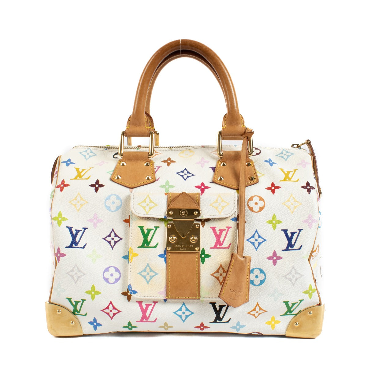 Louis Vuitton White Monogram Multicolore Speedy 30