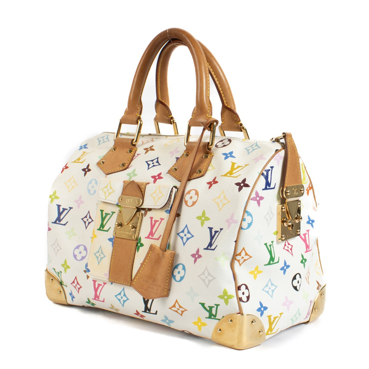 Shop authentic vintage Louis Vuitton White Monogram Multicolore Speedy 30 on www.labellov.com
