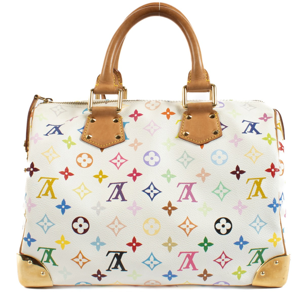 Louis Vuitton White Monogram Multicolore Speedy 30