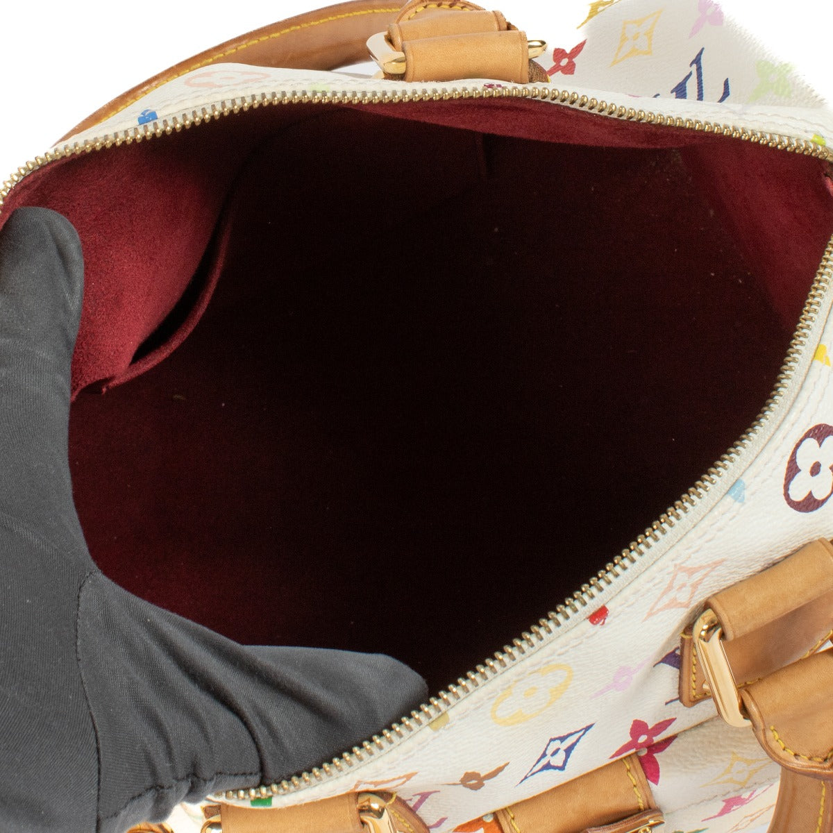 Louis Vuitton White Monogram Multicolore Speedy 30