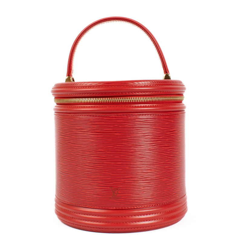 Authentic second hand Louis Vuitton Red Epi Leather Cannes Bag on labellov.com