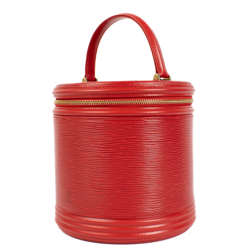 Authentic second hand Louis Vuitton Red Epi Leather Cannes Bag on labellov.com